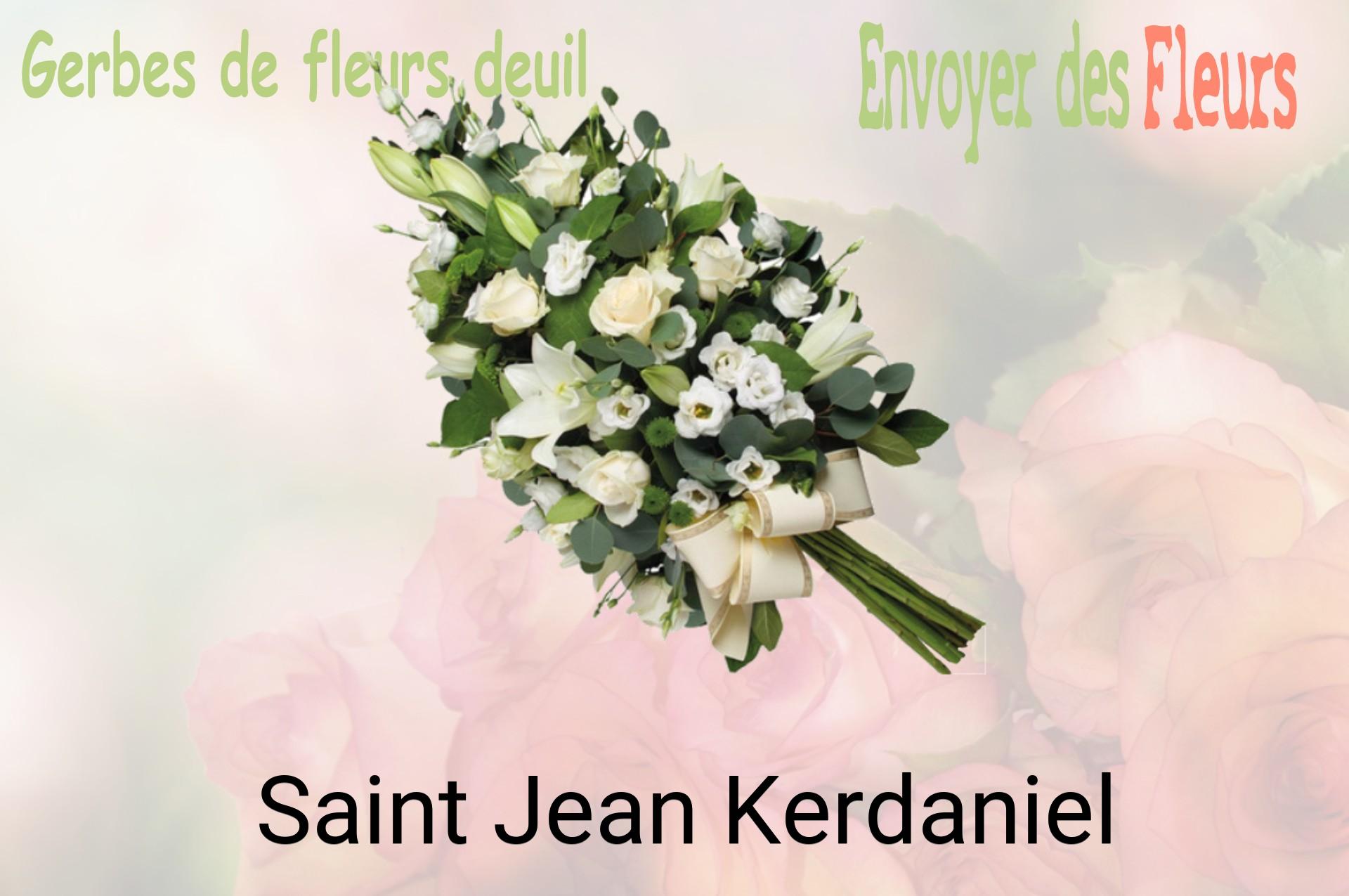 Gerbe de fleurs de deuil livrée à Saint-Jean-Kerdaniel